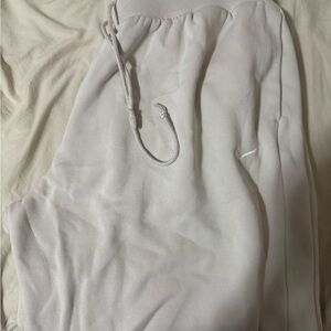 Nike Cream Sweatpants with Logo